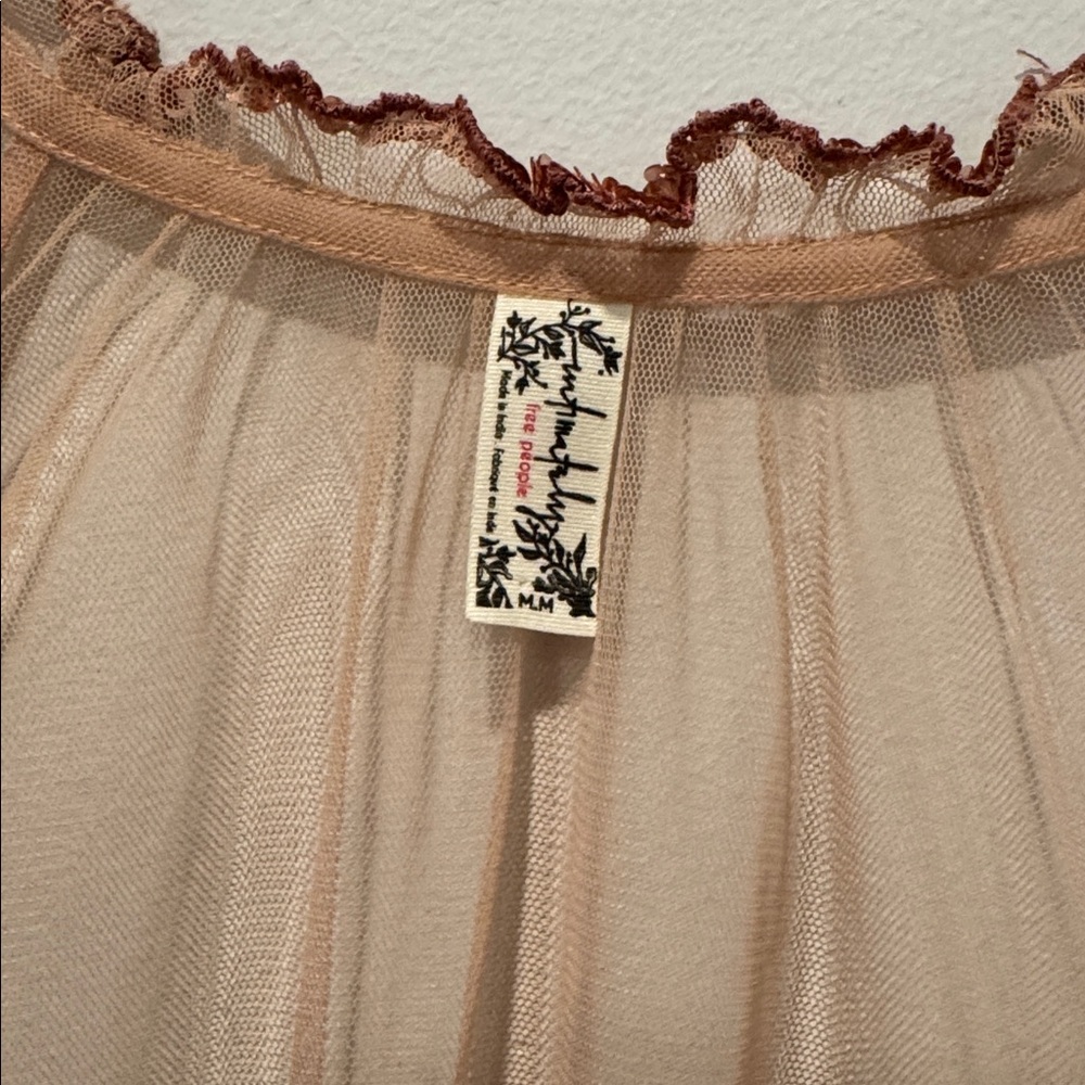 Free People Lady Lazarus Beaded Sheer mesh mini slip dress - Picture 3 of 7